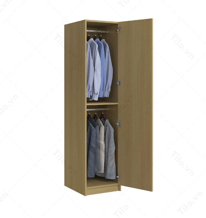 Tủ quần áo 1 cánh màu vân gỗ A_5_01V